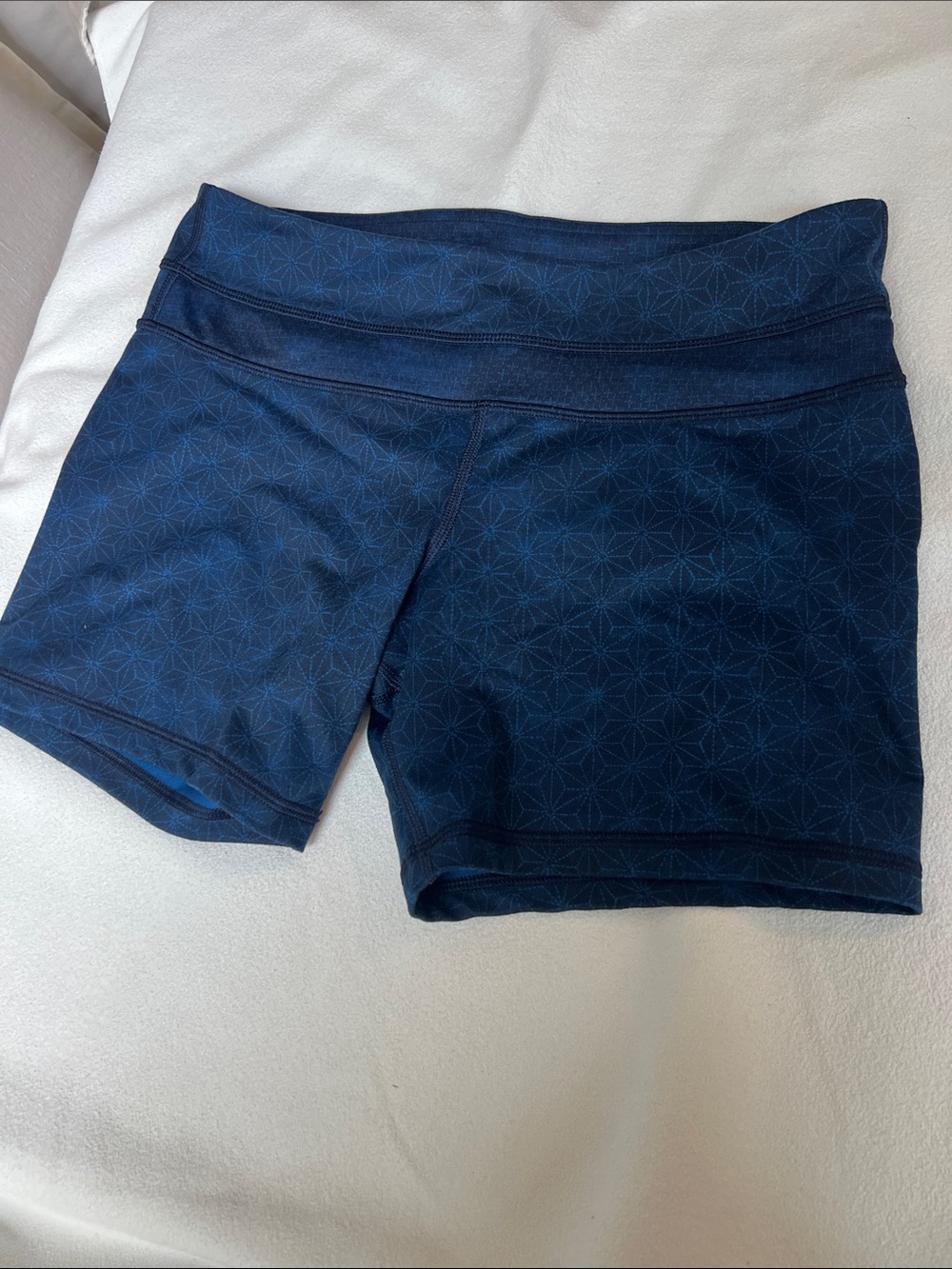 lululemon athletica Navy Geometric Print Athletic Shorts